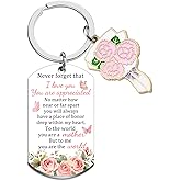 WEHBVF Valentines Day Gifts for Mom Gifts from Daughters Mothers Day I Love You Keychain Gift for New Mom Birthday Valentines Day Gift