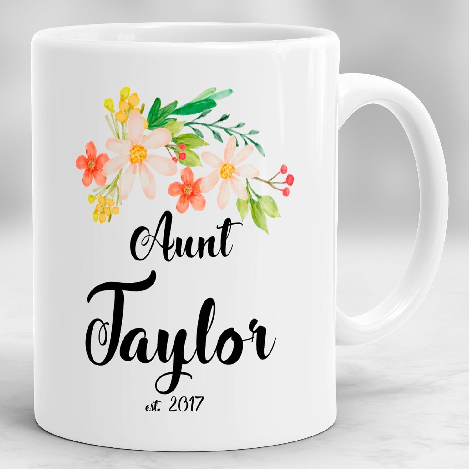 Custom Aunt Mug, Gift for Aunt, Aunt Gift