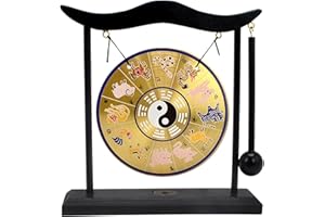 FENGSHUIBRINGLUCK Zen Gossip Chart Mini Desktop Gong Table Taiji The Twelve Chinese Zodiac Signs Home Decor
