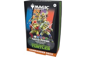 Magic: The Gathering | Teenage Mutant Ninja Turtles - Commander Deck - Turtle Power! | Collectible Trading Card Game