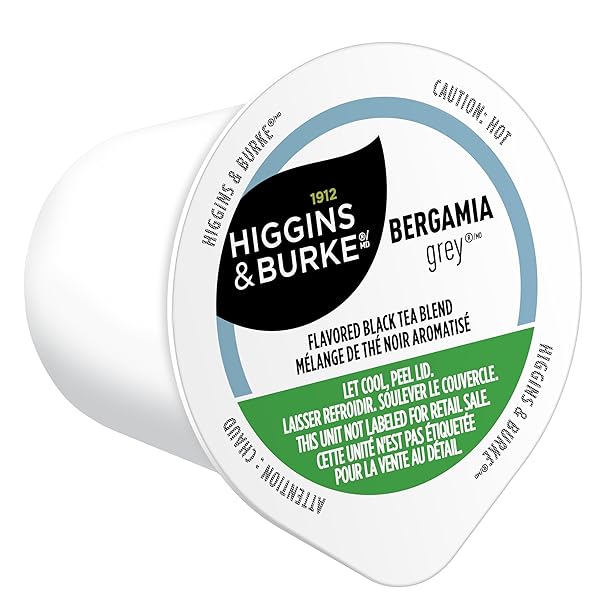 HIGGINS & BURKE BERGAMIA GREY, LOOSE LEAF, BLACK TEA, KEURIG K-CUP BREWER COMPATIBLE PODS, 24 COUNT