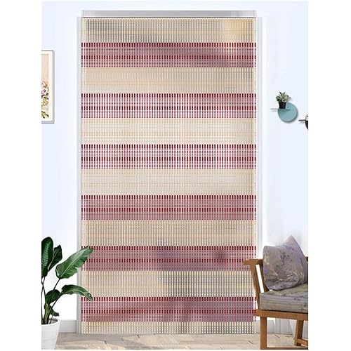 WENZHE Beaded Door Curtains for Doorways Bead String Curtain for Room Dividers Hanging Home Decoration Entrance Restaurant Screen Handmade, 2 Colors, Size Customizable