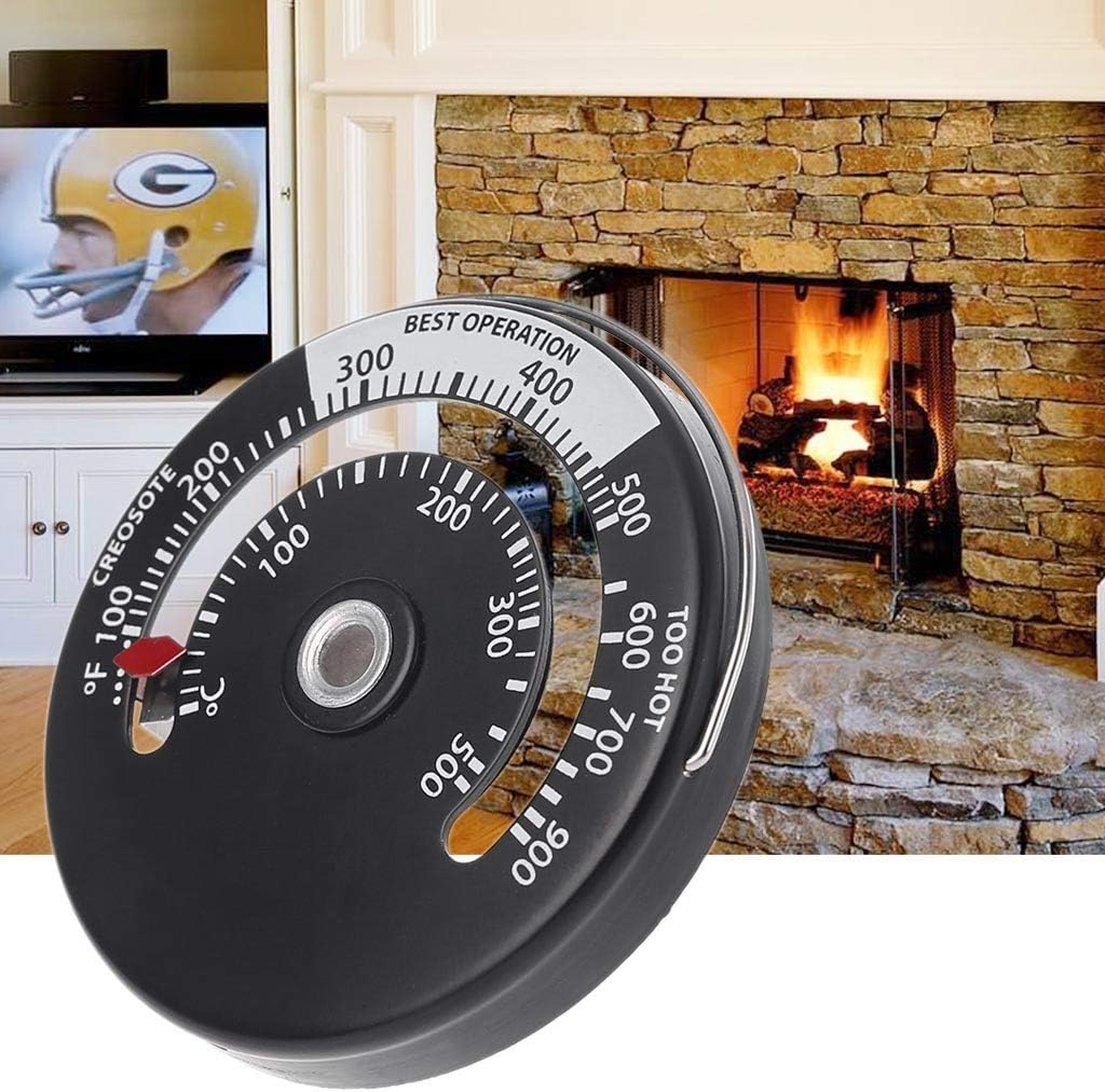 Qiman Stovepipe Thermometer Wood Stove Pellet Stove Combustion Indicator Heating Temperature Display Stove Stove Fan Thermometer