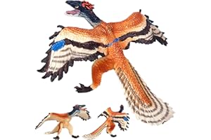 Kids Dinosaur Toys 4.33x5.12x2.56 Safe Plastic Realistic Simulation Archaeopteryx Dinosaur Toys Creative Party Supplies for K