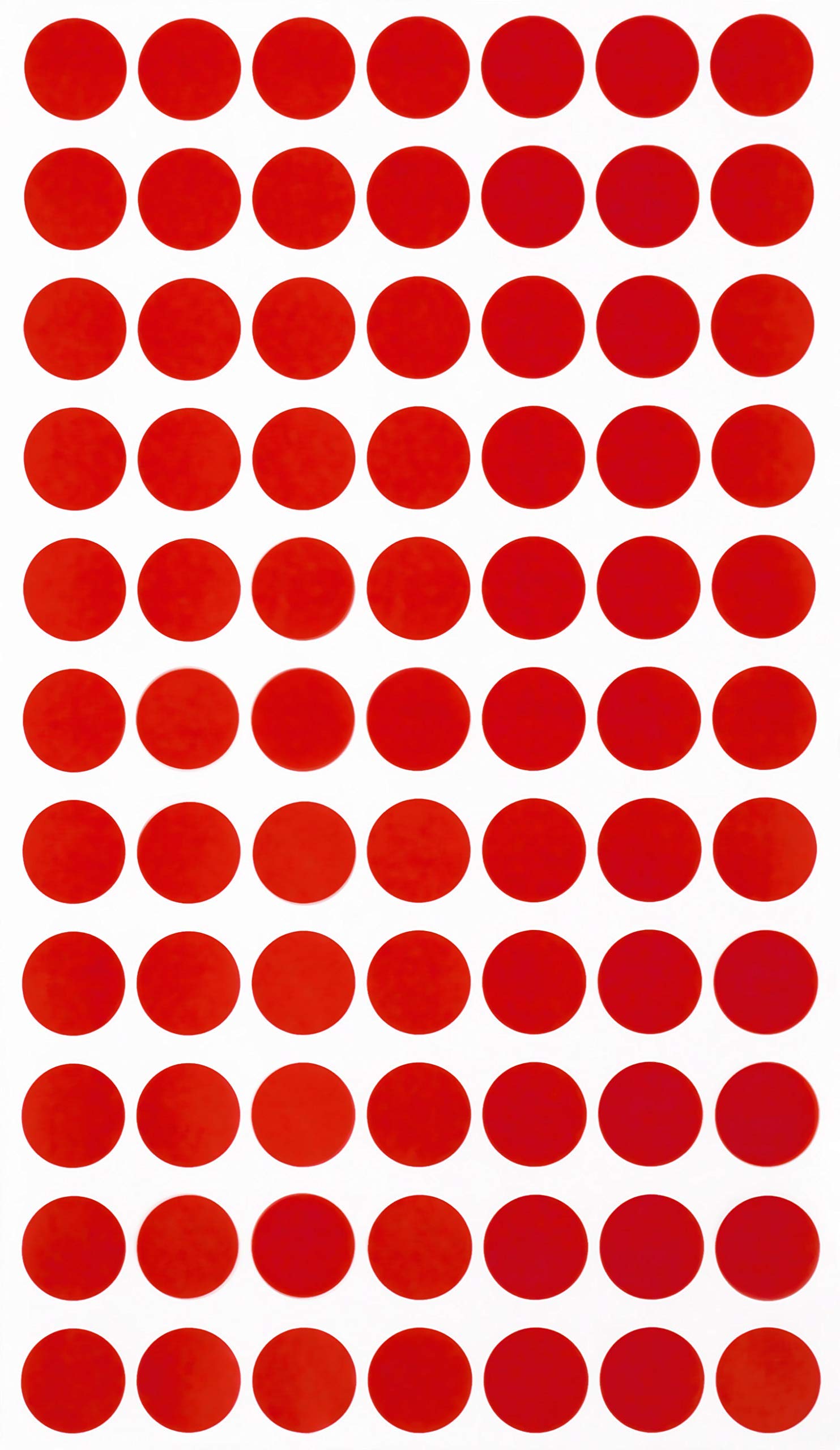 Royal Green 1.5cm Coloured Labels Removable Red Dot Stickers 15mm 770 Pack