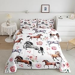 Erosebridal Horse Comforter Set King Size for Men