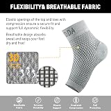 AVIDDA Ankle Support Brace 2 Pairs Compression Sleeve Grey M view 3
