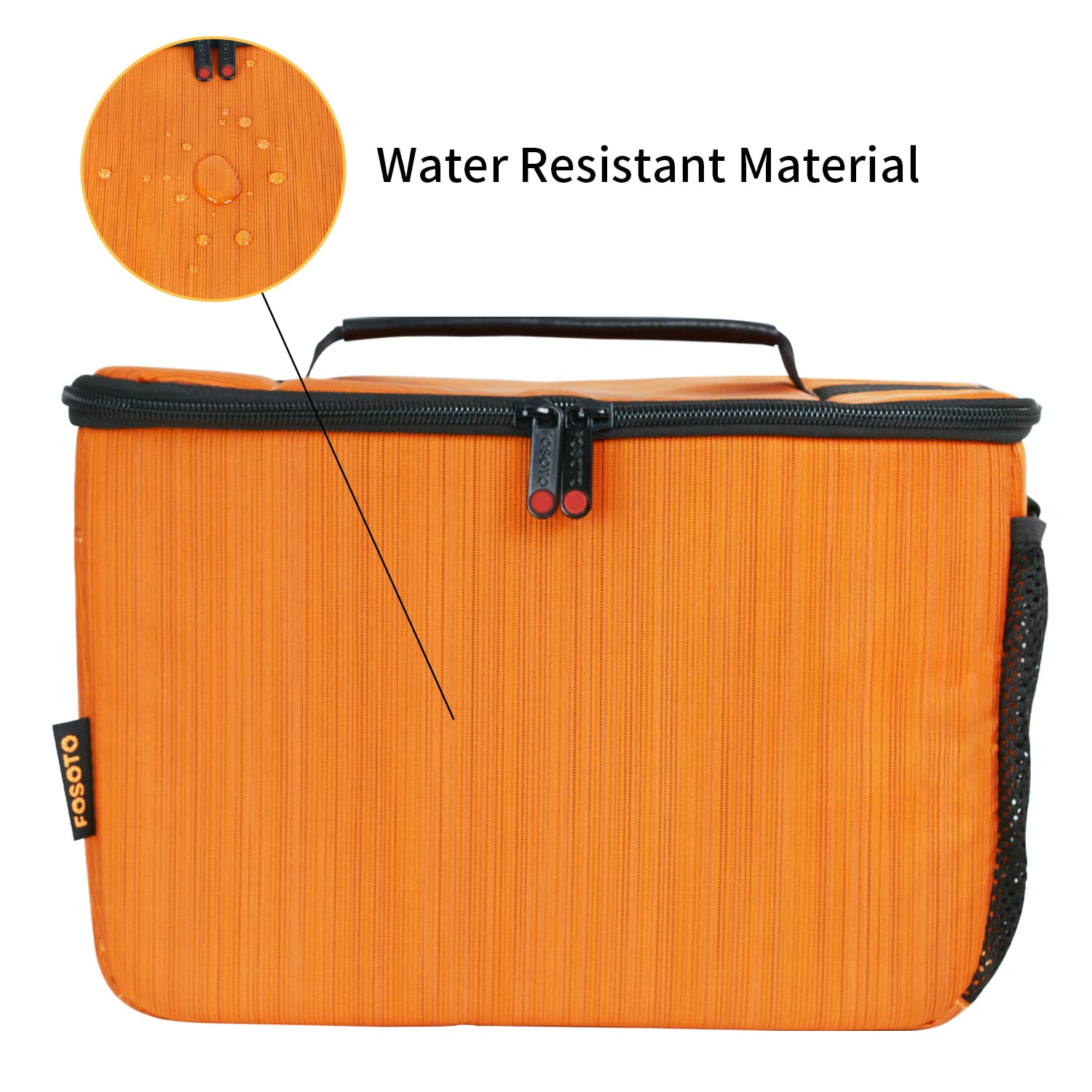 FOSOTO DSLR Camera Shoulder Crossbody Bag Compatible for Canon EOS Rebel T8i T6 T7 T100 SL3 80D 850D 2000D D850 D7500 D5600 D3500 D60 SLR Pentax K-3 Mark III K-70 and Lenses Messenger Bag