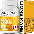 NEW! Cellugreen Organic Lions Mane Capsules, 6500mg (Highest Strength) Supports Cognitive & Immune Health, Lion's Mane Mushro