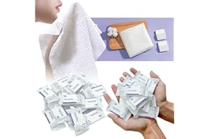 REVERSECLOCK 30 Pcs Disposable Washcloths for Travel Compressed Towels Cotton Thick Portable Reusable Face Towel Tablets Outdoor Camping Hiking Sports Beauty Salon Cleaning Travel Kit for Hotel 11.8 x 9.5 inches