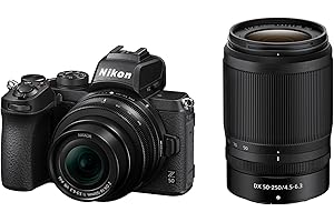 Nikon Z 50 with Two Lenses | Compact mirrorless stills/video camera with wide-angle and telephoto zoom lenses | Nikon USA Model