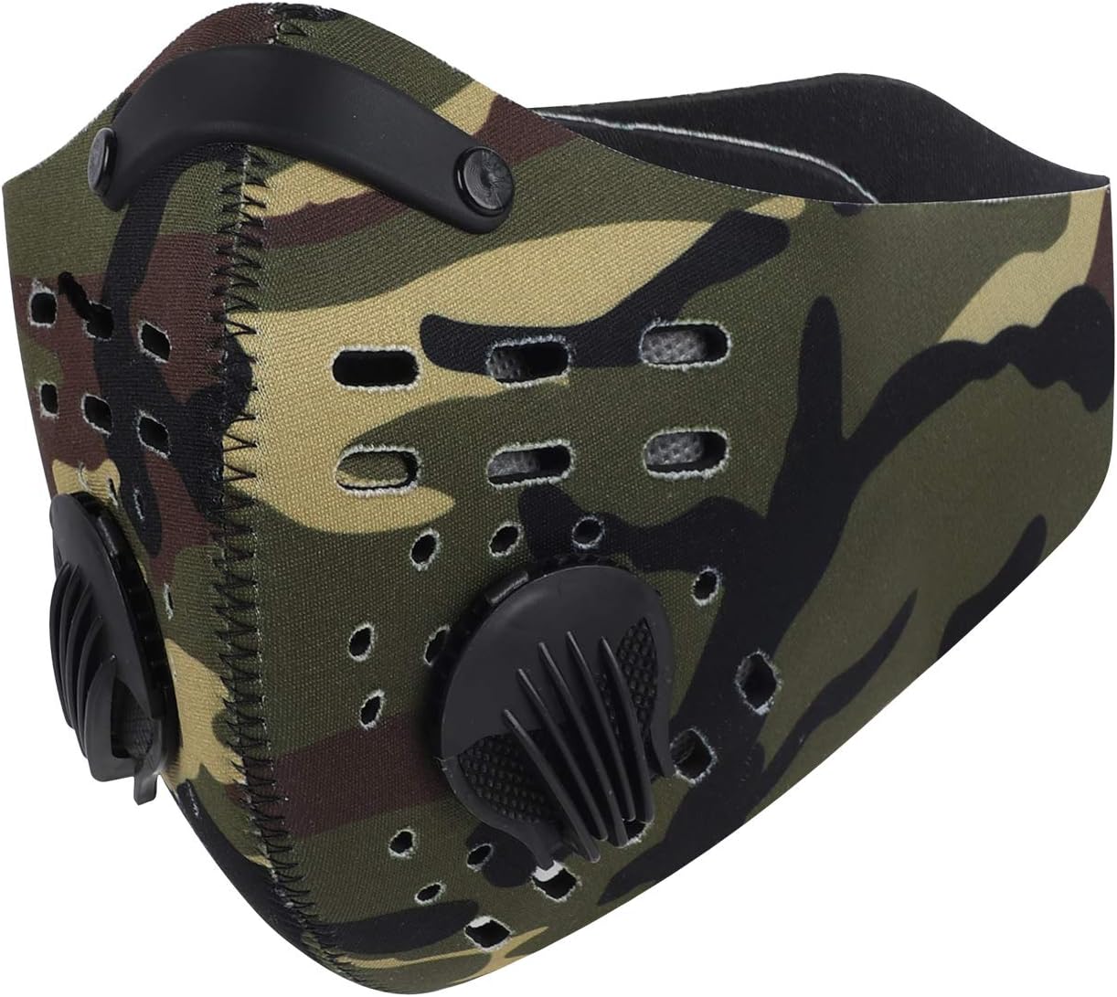 LuTuo Anti Pollution Sports Mask, Half Face Mask, Activated Carbon Air Filters, Air-soft Mask, Breathable, Adjustable Strap and Nose Clip, Maximum Pollution Filtration for Outdoor Sports