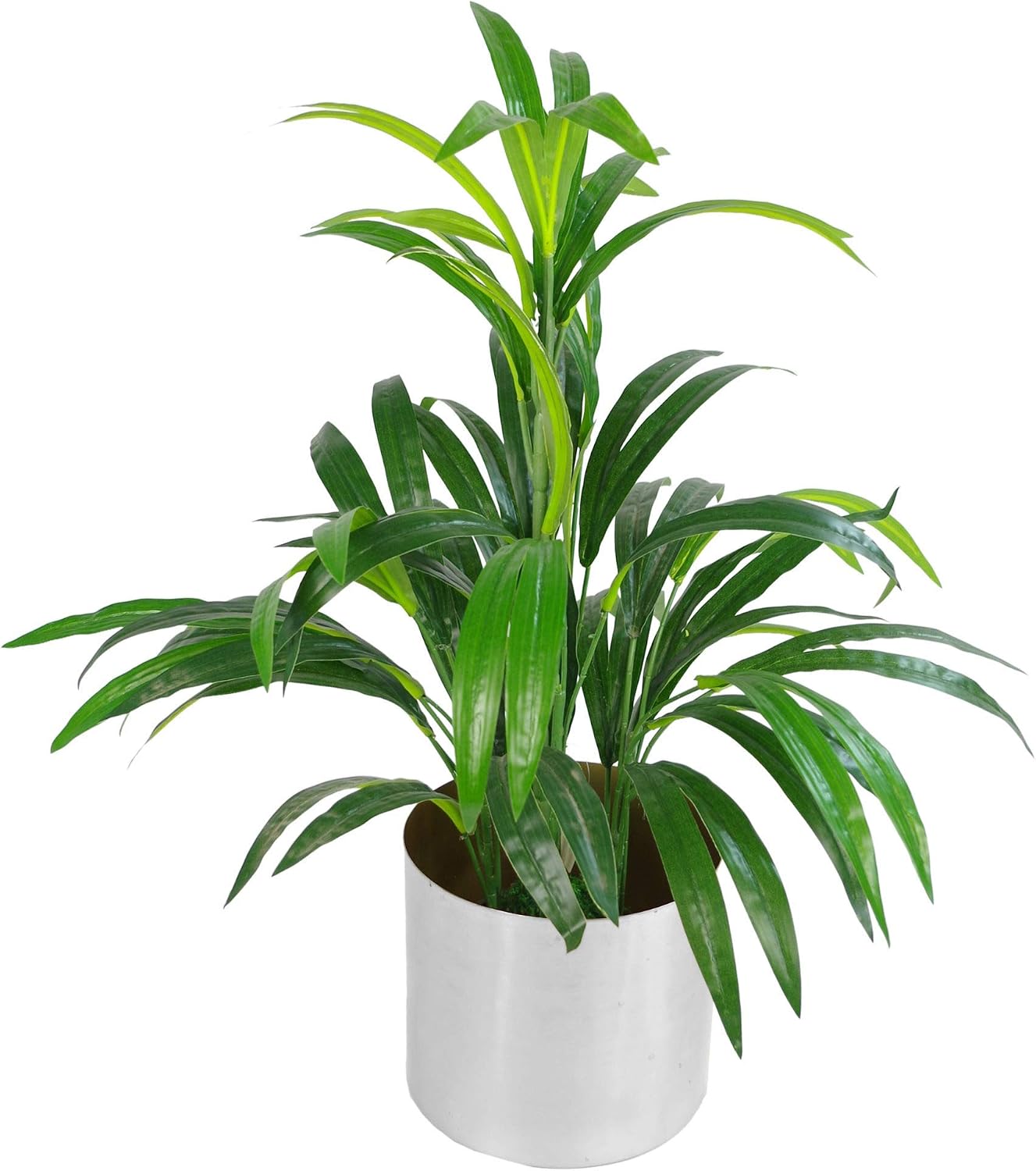 Leaf Metal Planter, Silver, 18cm - Image 3