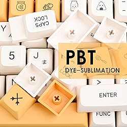 GTSP XDA Honey Milk Keycaps PBT Japanese Bee keycap
