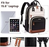 LOVEVOOK Laptop Backpack 15.6 Inch Waterproof Anti-Theft USB Port Black view 4