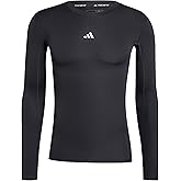 Adidas Men's Techfit Compression Long Sleeve Training T-Shirt, Black, Large