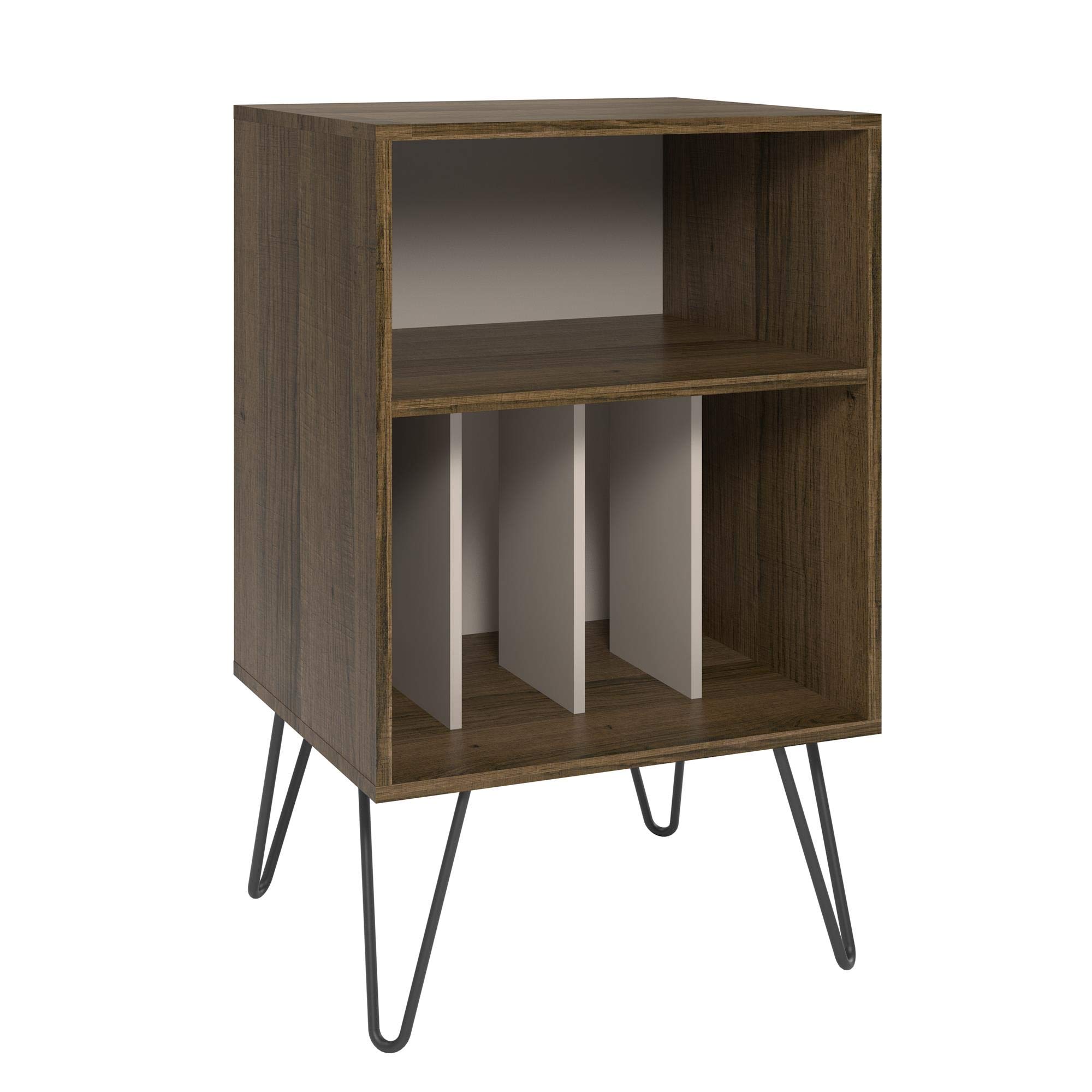 Novogratz Concord Turntable Stand Brown Oak White Buy Online In Maldives At Maldives Desertcart Com Productid 92874565