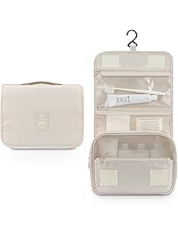 Mossio Hanging Toiletry Bag - Large Cosmetic Makeup Travel Organizer for Men & Women with Sturdy Hook