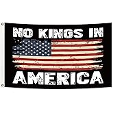 3x5Ft No Kings In Amer-ica Flag for Outside Large Garden Yard Flags Outdoor Decoration