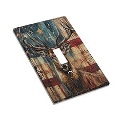 Xuejiaku Light Switch Cover Plate Rustic Elk Deer