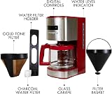 Kenmore Koolatron 12-Cup Drip Coffee Maker 1.8L Glass Pot Digital Timer Red view 5
