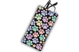 Mcapirivo Soft Sunglass Eyeglass Glasses Case,7x3.5inch Portable Pu Leather Squeeze Top Holder Bag Pouch for Women Men