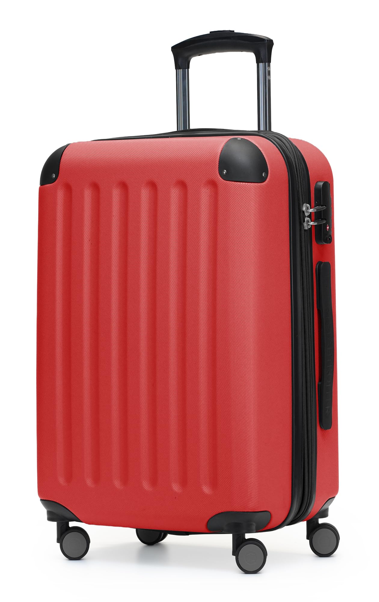 Hauptstadtkoffer Spree – Cabin Luggage, 55 × 35 × 20 cm for All Airlines, Travel Suitcase, Hard Shell Trolley, Carry-On Suitcase, Red
