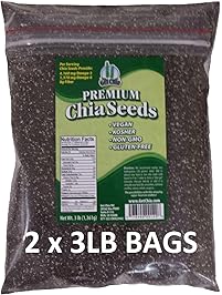 Get Chia Brand Vegan Gluten-Free Chia Seeds, 3 Pounds (Pack of 2)