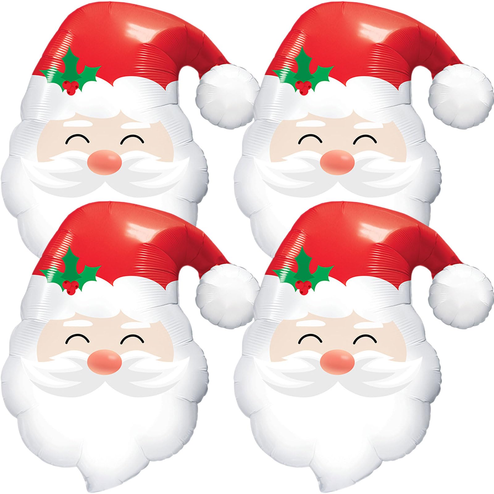 Photo 1 of ***** PACK OF 2***Santa Foil Balloons - 24.4 Inch, Christmas Themed Party Decorations