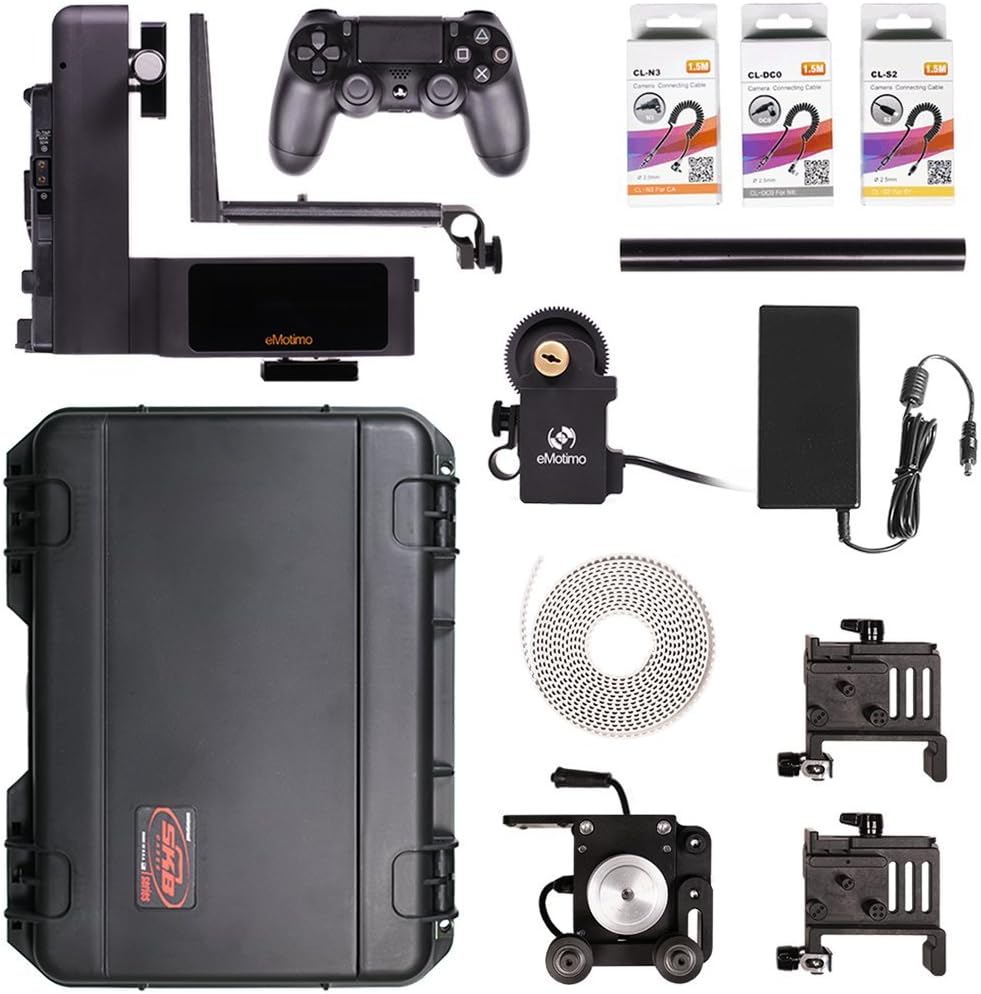 eMotimo spectrum ST4 Pro 4-Axis Motion Control Kit, Includes Fz (Focus) Motor, Dana Dolly Integration Kit and PS4 DUALSHOCK4 Wireless Controller