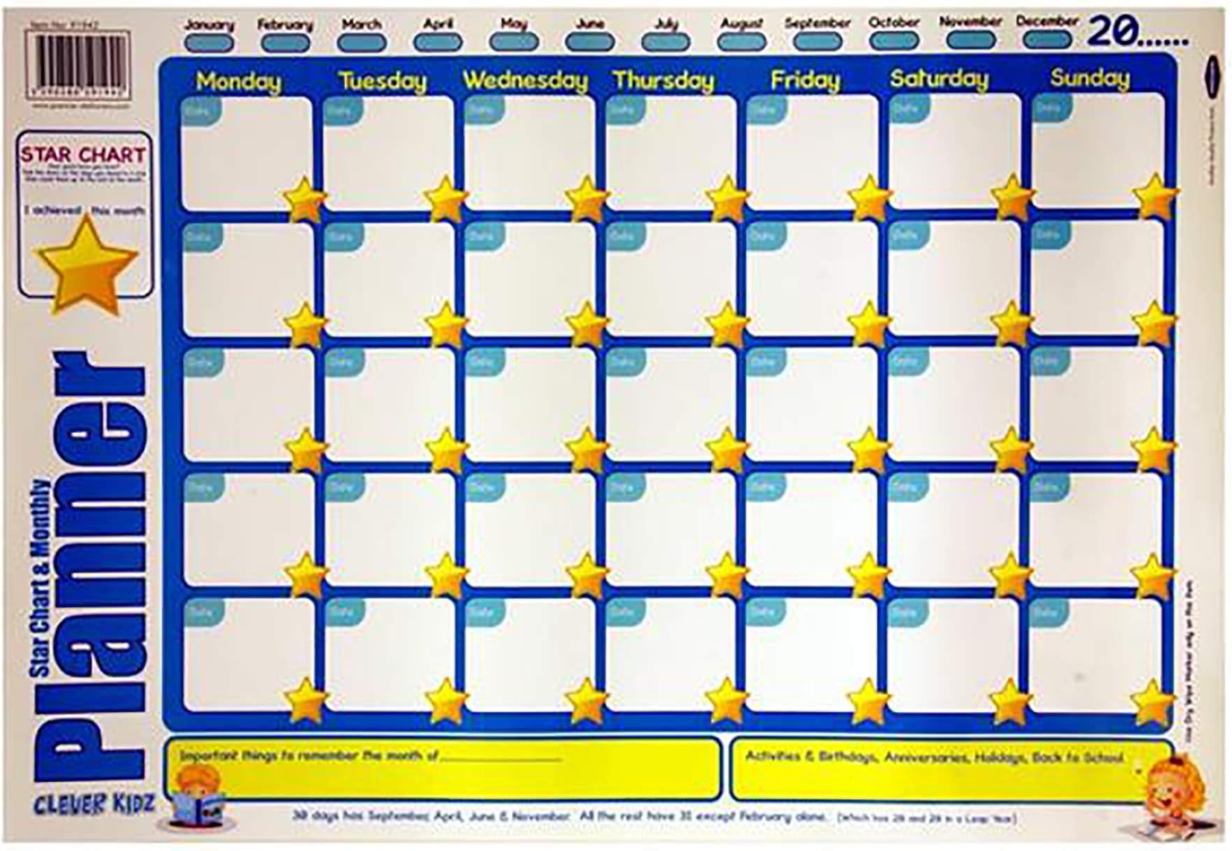 Premier Stationery C3291942 Clever Kids Wall Chart
