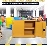 Horison Industries COSHH Cabinet Fireproof Flammable Storage 915x900x459mm view 4