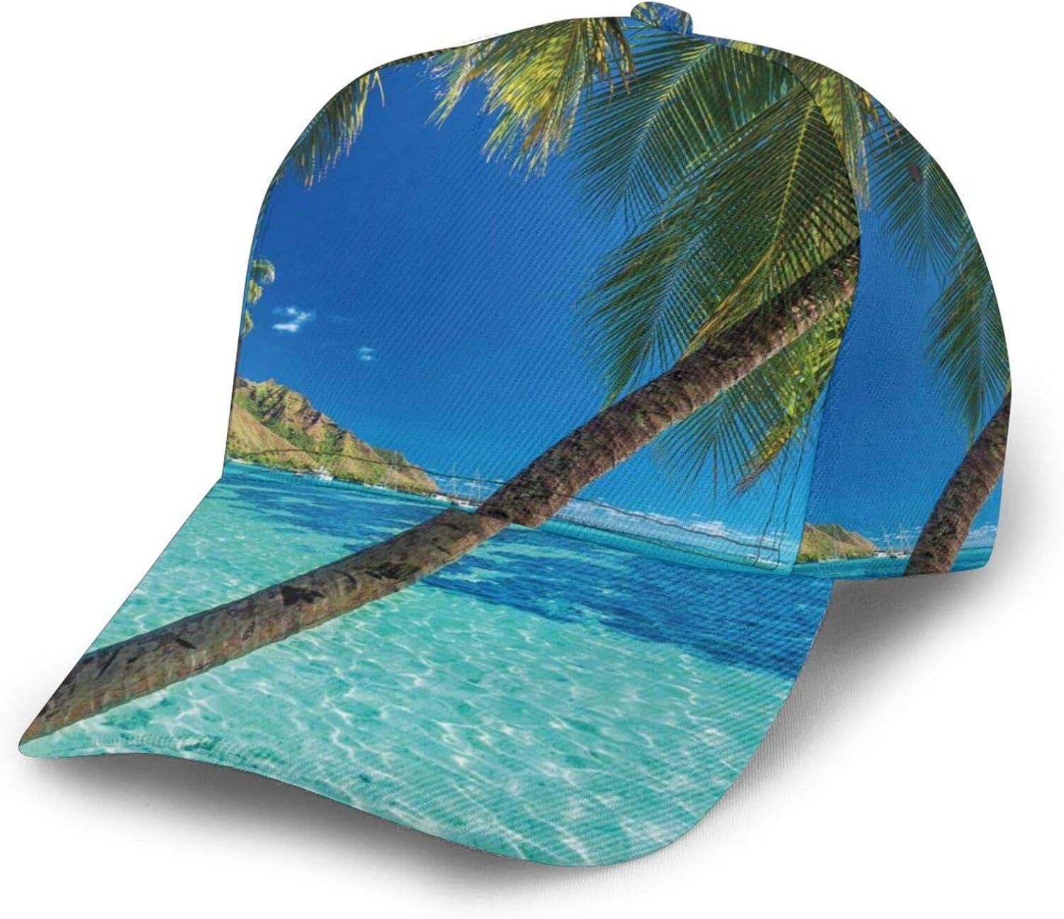 Unisex A Tropical Island with Palm Trees and Bright Sea