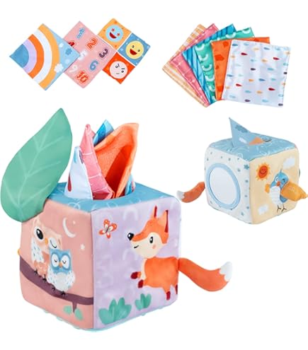 Divertida Caja De Pañuelos Para Bebé, Juguete Sensorial, | Cuotas Sin