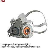 3M Half Facepiece Reusable Respirator 6200/07025(AAD), Respiratory Protection, Medium(Pack of 1)