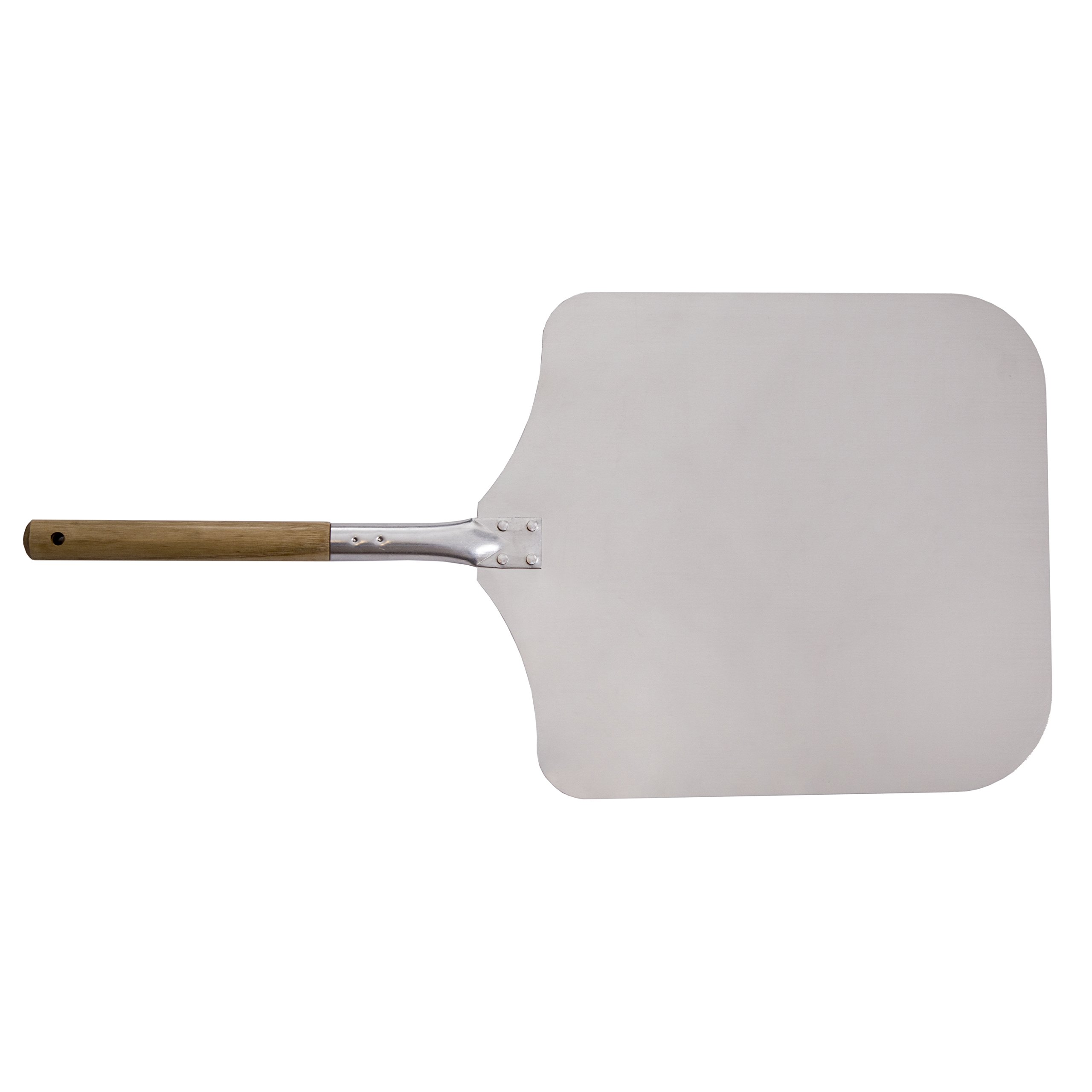 Aluminium Pizza Peel Pizza Paddle - Can Also be Used to Bake Bread in the Oven - with Large Surface Area (40 x 35 cm) Total Length: 70 cm