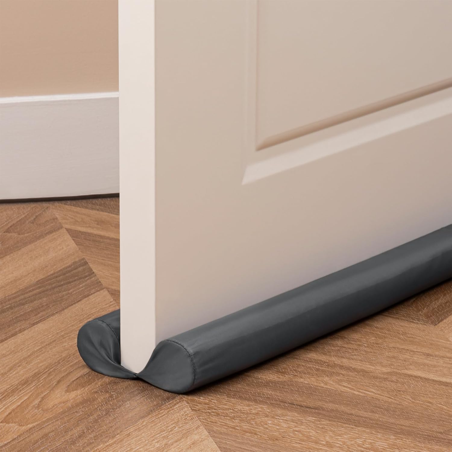 Draft Stoppers - Sunolga 36 Inches Waterproof Door Draft Stopper, Adjustable Twin Under Door Draft Noise Blocker for Bottom of Doors, Gray