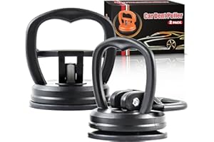 ALASMOYER Car Dent Puller, 2PCS Car Dent Remover Tools for Car Dent Repair, Glass, Screen, Tiles & Objects Moving, Black