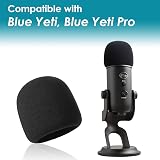 YOUSHARES Blue Yeti Pop Filter Foam Microphone Cover for Blue Yeti Pro Mic view 9