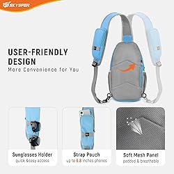 SKYSPER Sling Bag RFID Cross Body Bag Recycled