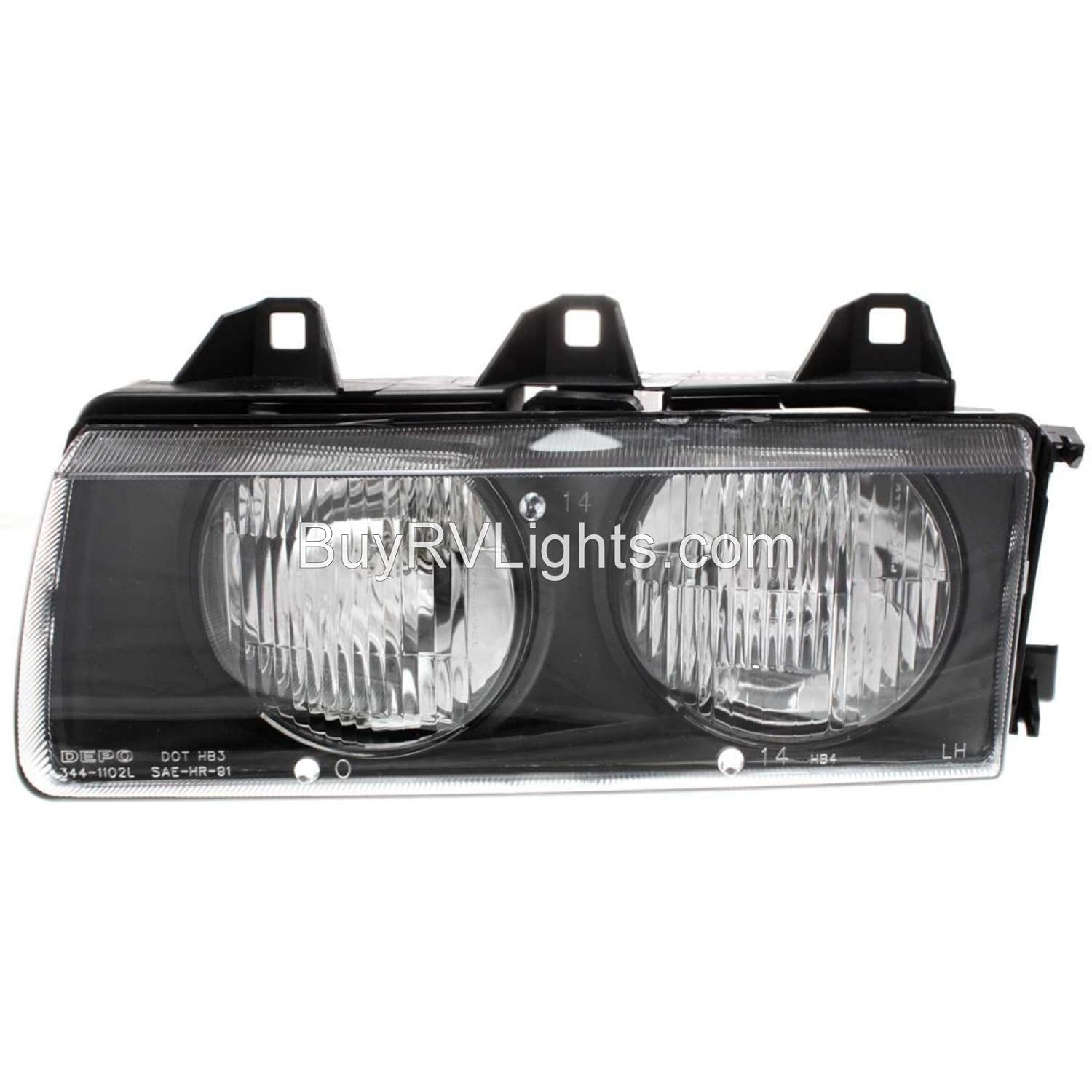 Left & Right Replacement Headlights Head Lights Front Lamps with Bulb Fleetwood Bounder Diesel