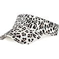 Marrywindix 1 Piece of Leopard Print Sport Wear Athletic Visor Sun Sports Visor Hat Visor Adjustable Cap for Women and Men
