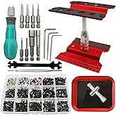 RC Car Repair Work Stand Repair Tool Set 360 Degree Rotation and 523PCS RC Screws Kit &amp; RC Screwdrivers and Screws Pallet for 1/8 1/10 1/12 1/16 1/18 RC Crawler Truck Buggy Vehicle Scale Accessories