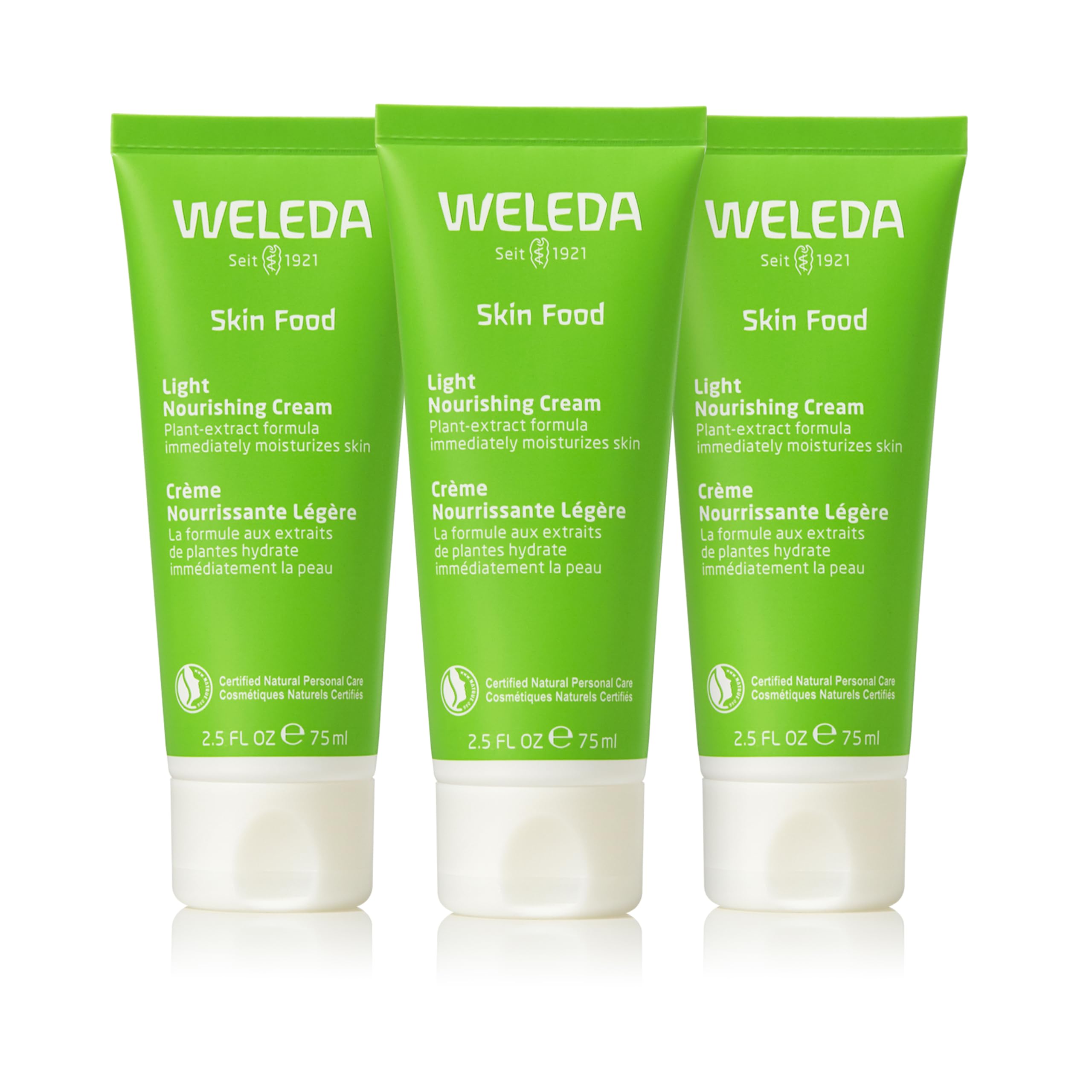 Weleda - Skin Food Light Moisturizing Cream 3-pack - Fast-Absorbing, Ultra-Hydrating Formula with Sunflower Oil and Pansy Extract Image
