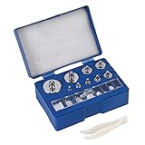 17 Pcs Calibration Weight Set, 10mg-100g Steel