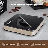 Maestri House Rechargeable Mini Coffee Scale with Timer, 2kg/0.1g view 7