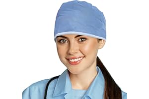 PUREVACY Disposable Surgical Caps One Size 30 GSM SMS for Women/Men