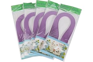 CHICIRIS Quilling Paper,Paper Quilling Strips Set,600 Stripes DIY Quilling Paper 3mm Width Pure Color Origami Paper Hand Craft(Violet)