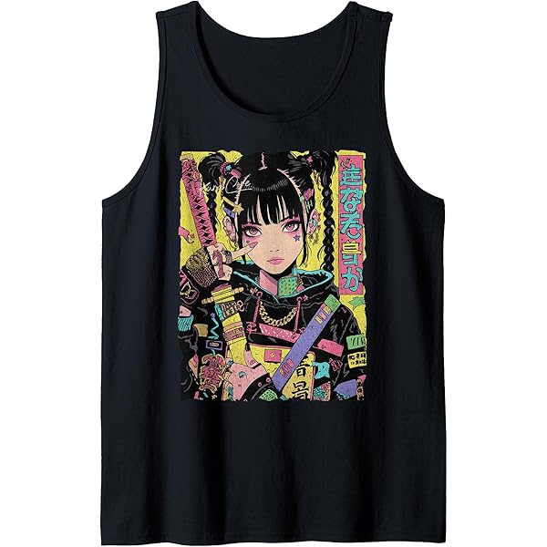 Goth Dark Techwear Fashion Knit Black Tank Tops Cyber Mall Gothic