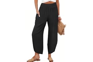 ANRABESS Womens Wide Leg Palazzo Capri Pants 2025 Summer Casual Loose High Waisted Lounge Flowy Cropped Beach Work Trousers